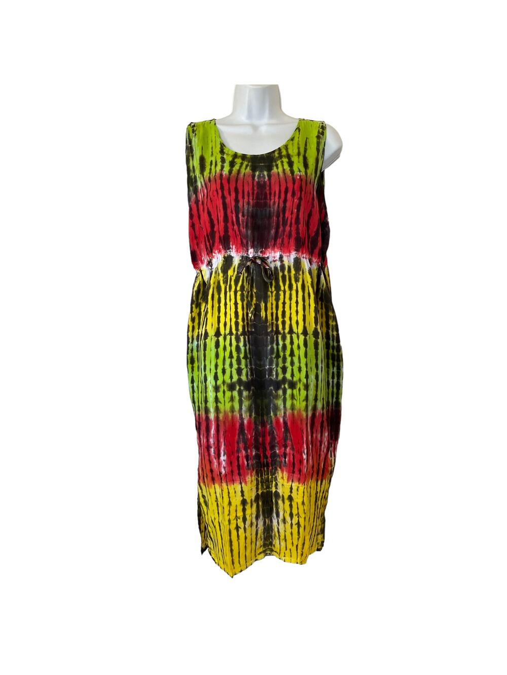 NWT Women’s Hawaii Aloha State Tie Dye String Dress Sundress Coverup One Size